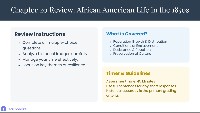 Chapter 20 Review: African American Life 1850s