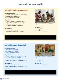 5 Activités Familiales