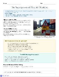 Flexible Thinking Toolkit
