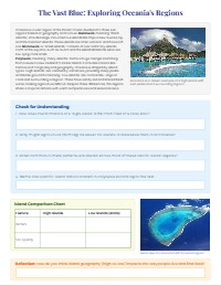 Australia and Oceania Introduction
