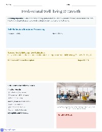 School Staff Resilience Wellness Planner