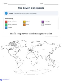 Fun World Map Continent Exploration