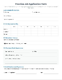 Job Application Basics