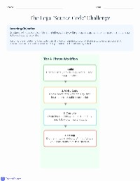 Lego Source Code Challenge