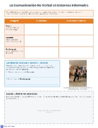 Comunicación No Verbal en Contexto