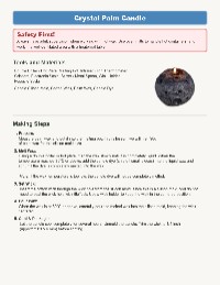 Text9: Sustainable Candle Making