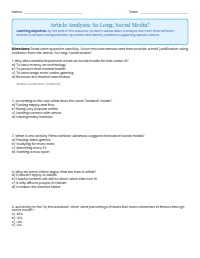 Scholastic Magazine Comprehension Assessment
