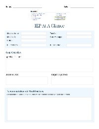 IEP Overview and Planning