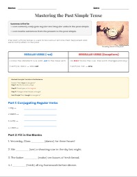 Mastering the Past Simple Tense