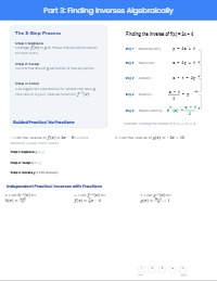 Mastering Linear Functions and Their Inverses