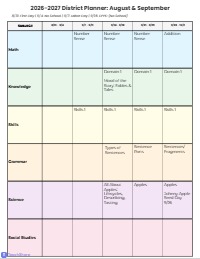 2026-2027 Academic Year Pacing Guide