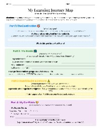 Personal Learning Journey Map
