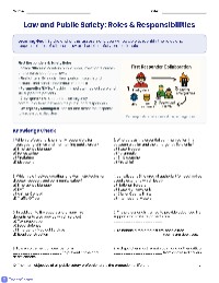 First Responder Roles Assessment
