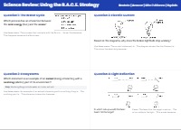 written response for each question using r.a.c.e. strategy.