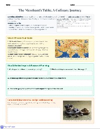 Trade Route Potluck Planner