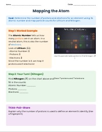 Subatomic Particle Mapping Guided Practice