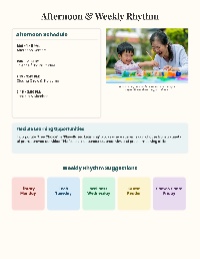 Kindergarten Daily Schedule Overview