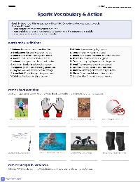 Sports Vocabulary Resource