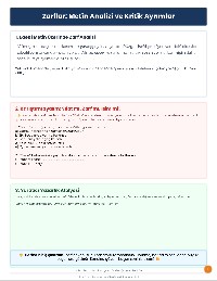 Zarflar Kapsamlı Çalışma Sayfası