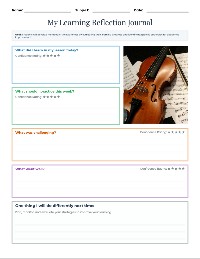 Lesson Reflection Worksheet