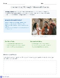 Building Connections with Microsoft Forms