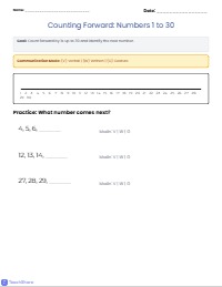 Mastering Number Sequences and Counting Goals