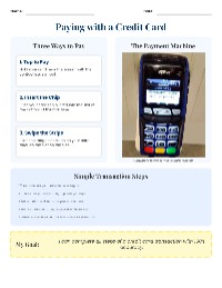 Credit Card Payment Guide
