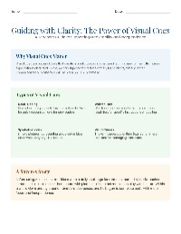 Implementing Visual Cues in Education