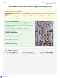 Guided Analysis: The Mechanics of Domestication and Food Surplus