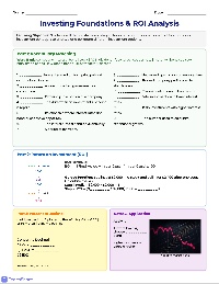 Unit 5 Finance Study Guide