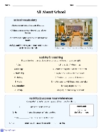 school vocab