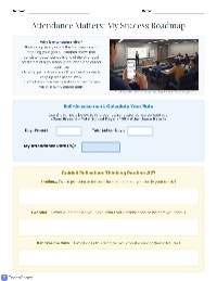 Attendance Success Roadmap