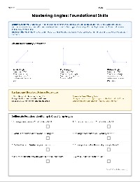 Angle Relations Foundation Skills