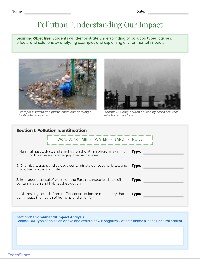 Pollution Practice Worksheet