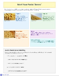 Pasta Skeleton Lab