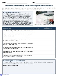 The 1993 Storm of the Century