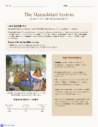 Understanding the Mansabdari System