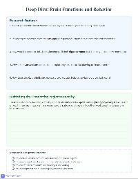Brain Research Workbook