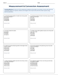 Mastering Measurement: Customary and Metric Assessment