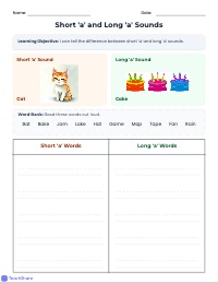 Mastering Long and Short Vowel A