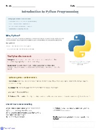 Python Basics Cheat Sheet