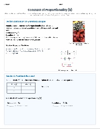 Mastering the Constant of Proportionality