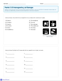 Vocabulario: Preparando Para El Viaje