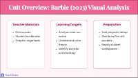 Analyzing Barbie: Critical Media Literacy and Theory