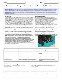 Evolutionary Patterns and Natural Selection