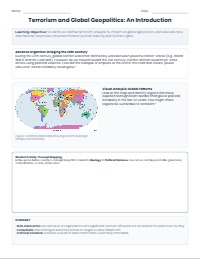 Understanding Terrorism in the Contemporary World