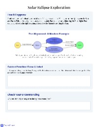 Understanding Eclipses: Solar and Lunar Events