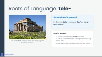 Greek Origins: Defining the Prefix tele-