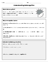 Metacognition: Thinking About Thinking