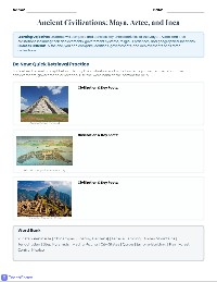 Mesoamerican and Andean Civilizations Review